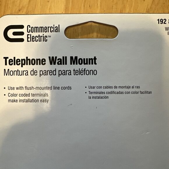 NIB Commercial Electric Telephone Phone Landline Wall Mount White 192-882 - Picture 3 of 4